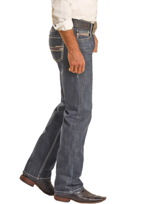 Rock & Roll Striaght Raised Denim Jean
