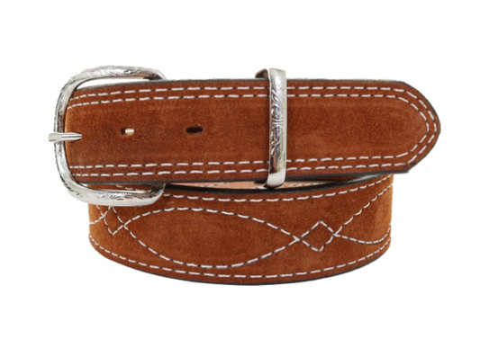 DJ Toast Suede White Stitching Belt