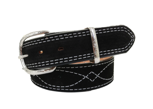 DJ Black Suede Belt