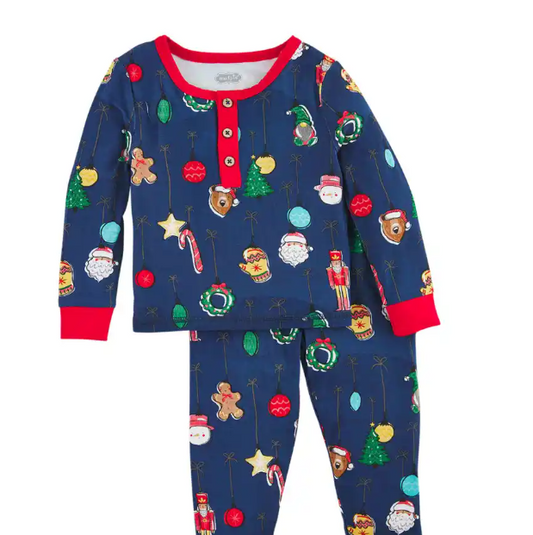 Navy Ornament PJ Set