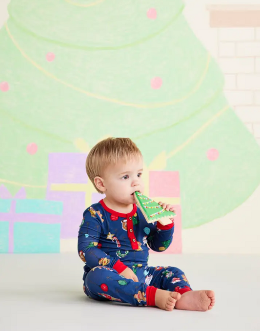 Navy Ornament PJ Set