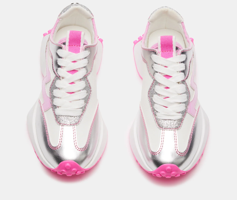 Pink Multi Colored Kids Camp Shoe