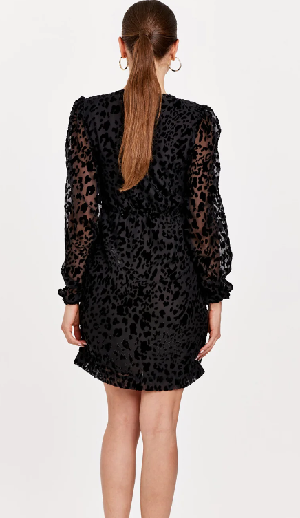 Dear John Black Mina Black Wrap Dress