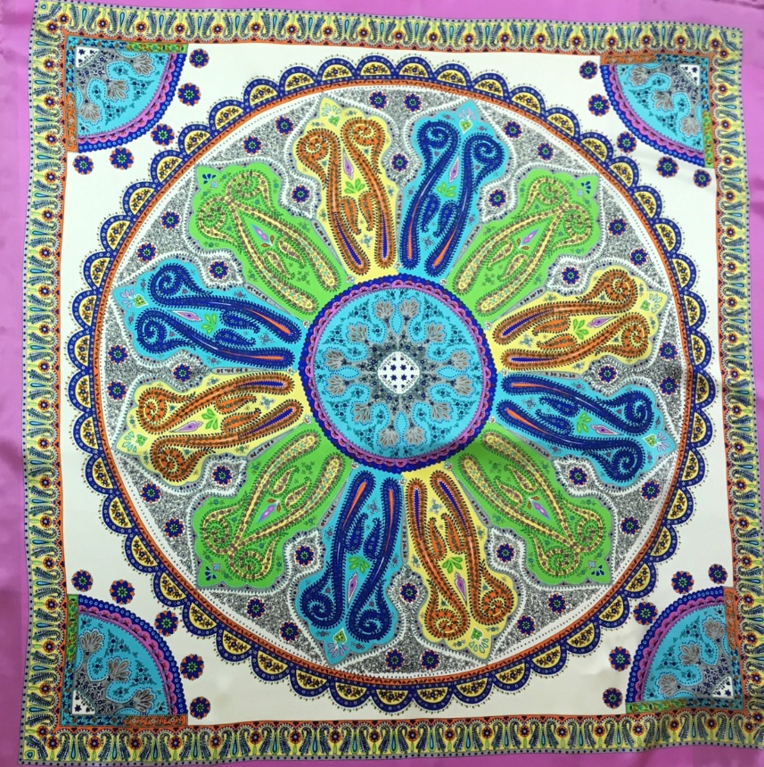 Byzantine Charmeuse Silk Scarf