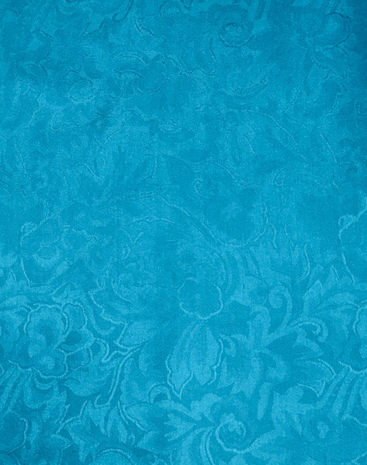 Jacquard Aqua Silk Scarf