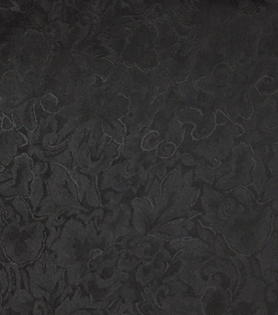 Jacquard Black Silk Scarf