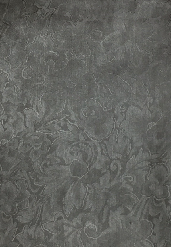 Jacquard Charcoal Silk Scarf