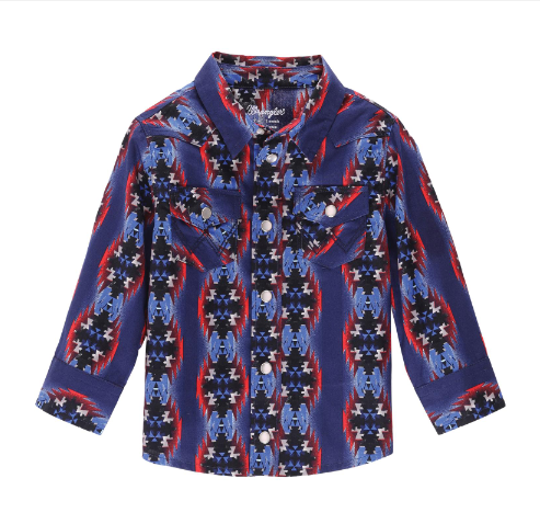 WRG West Baby Boy Top Print Red/Blue