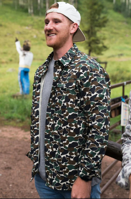 Burlebo Cotton Throwback Camo BU Shirt