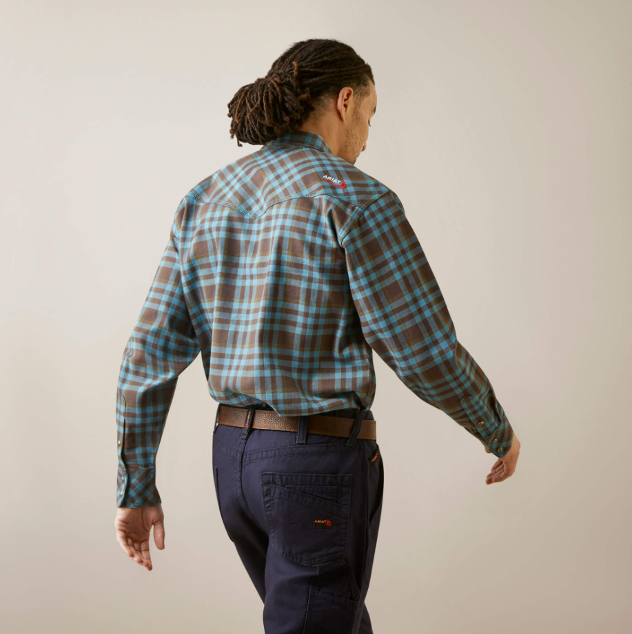 Ariat FR Retro Coffee Snap Work Shirt