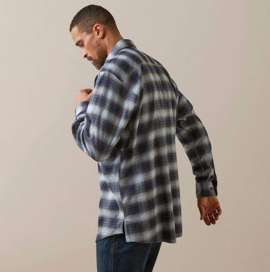Ariat Rebar Flannel BL/KH/Plaid Shirt