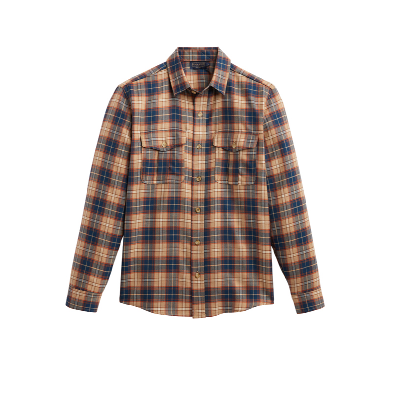 Pendleton BlueTan Plaid Wool Shirt