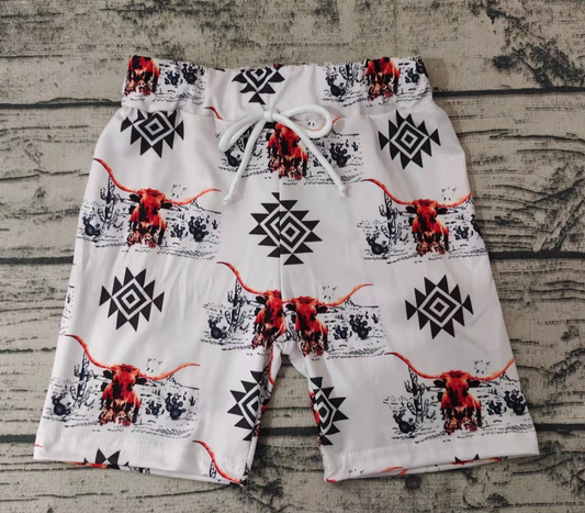 Western Cow Swim Trunks