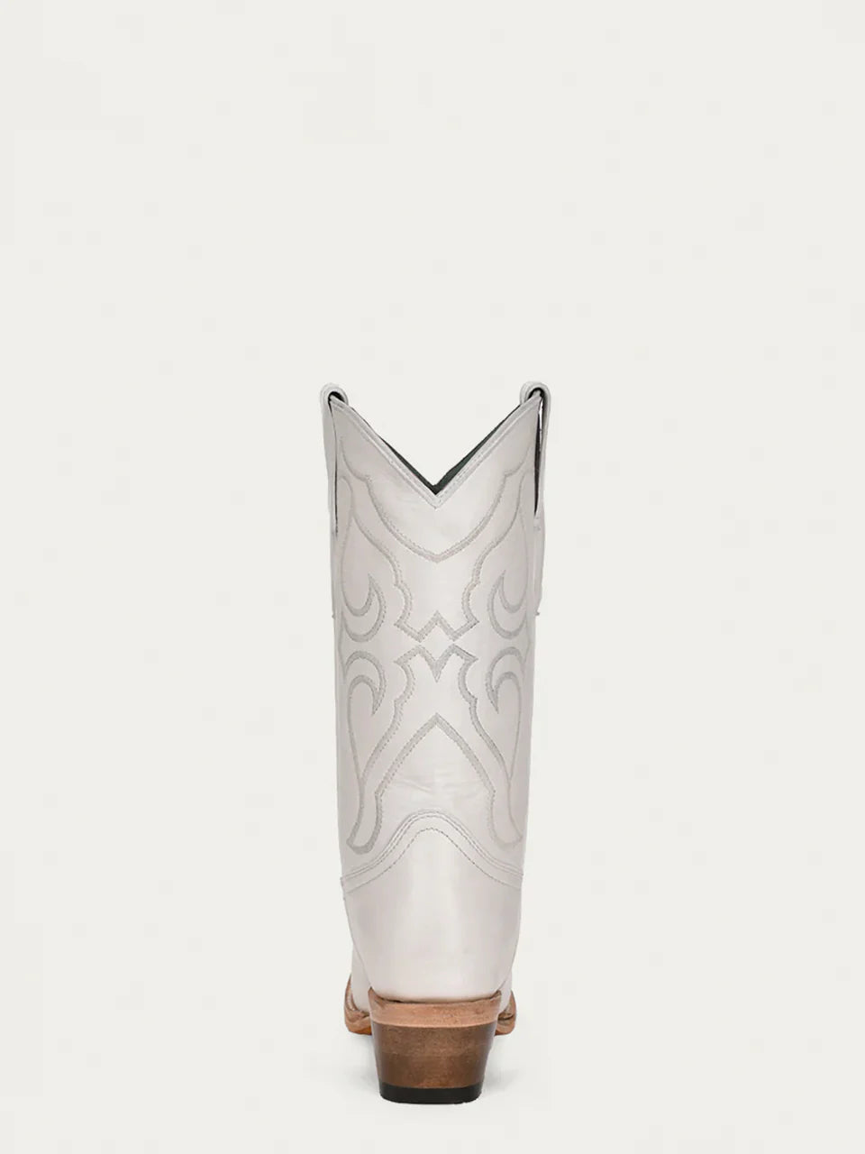 Corral Teen White Embroidery Snip Toe Boot