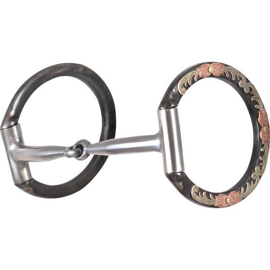 Classic Equine Floral D-Ring Snaffle