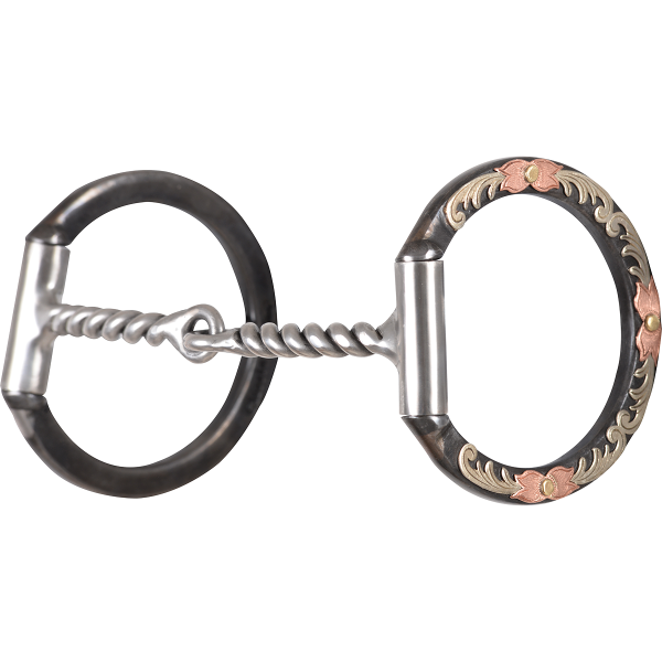 Classic Equine Floral D-Ring Snaffle