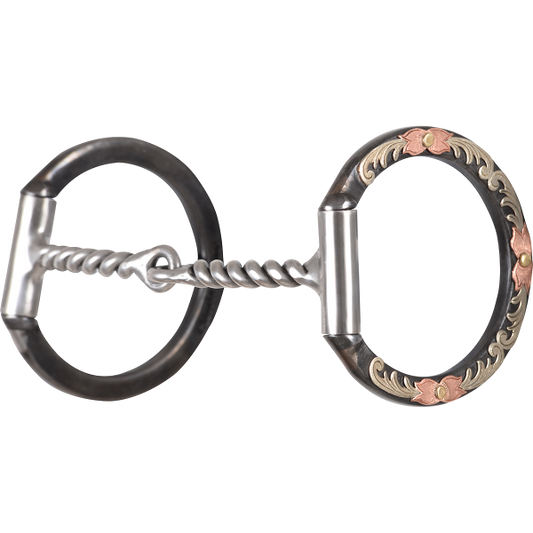 Classic Equine Floral D-Ring Snaffle