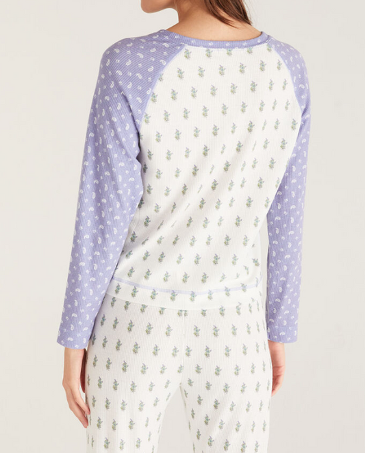 Z Supply Harmony Foulard Long Sleeve Top