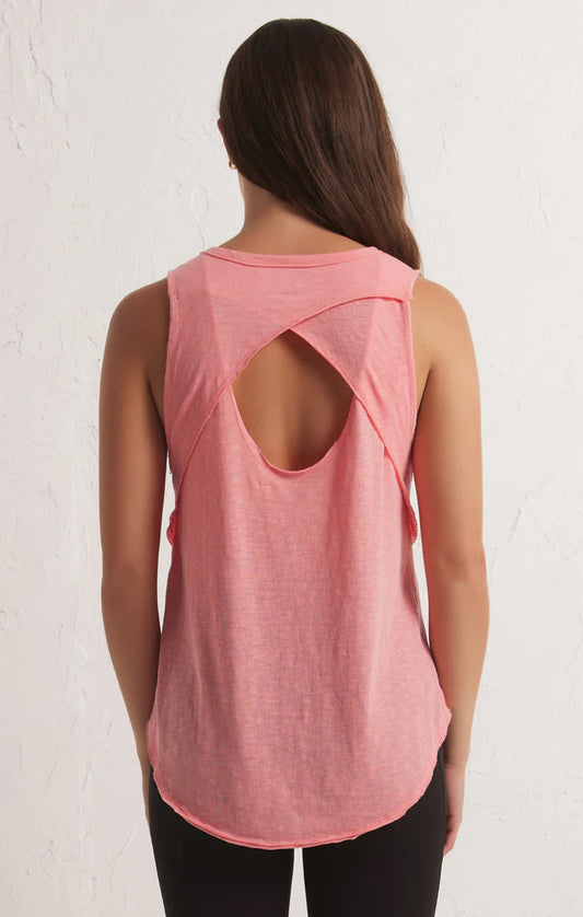 Z Supply Feel the Breeze Tank in Melon Pop