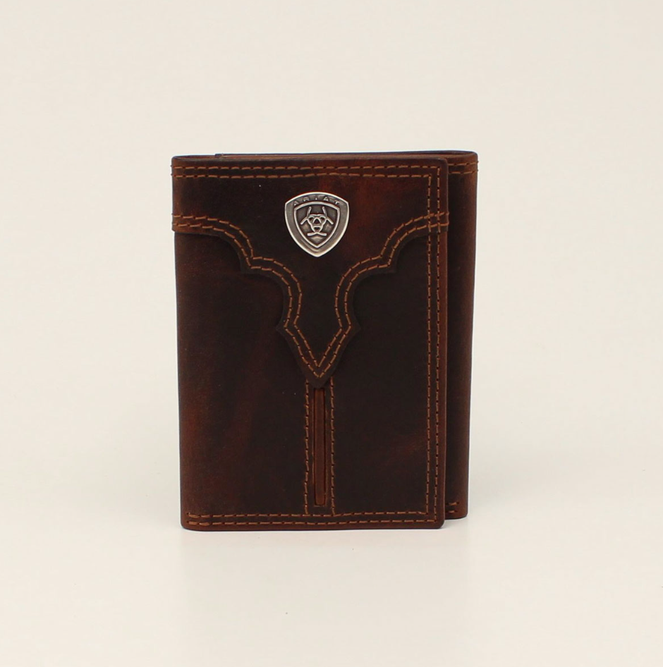 Ariat Shield Center Bump Trifold Wallet