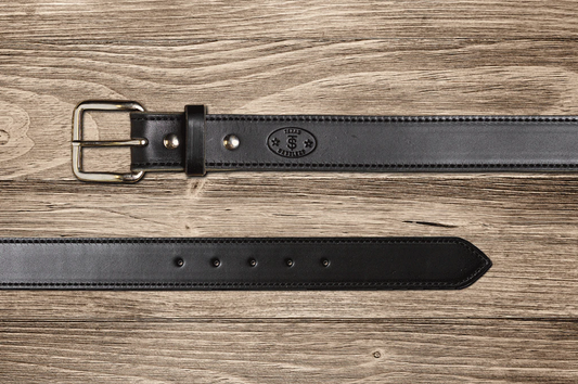 Texas Saddlery Black Latigo Belt