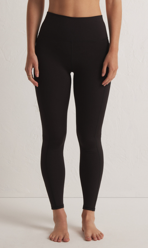 Z Supply Ribbed Black Leggings