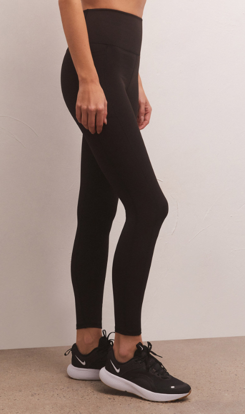 Z Supply Ribbed Black Leggings