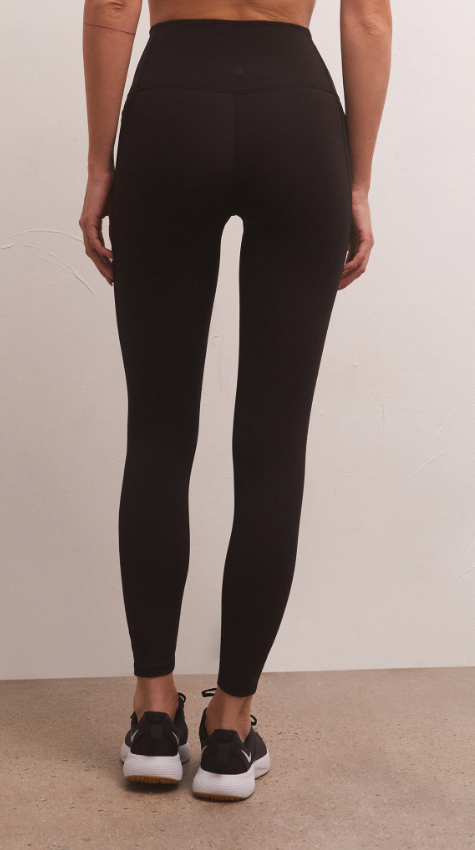 Z Supply Ribbed Black Leggings