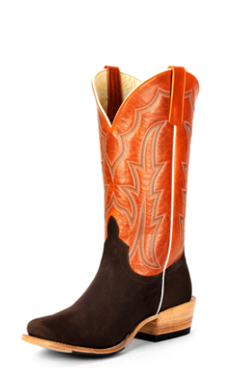 Chocolate Suede Bucky Tangerine Boo 7 EE