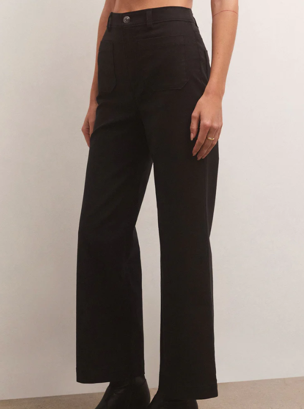 Z Supply Esder Twill Black Pant