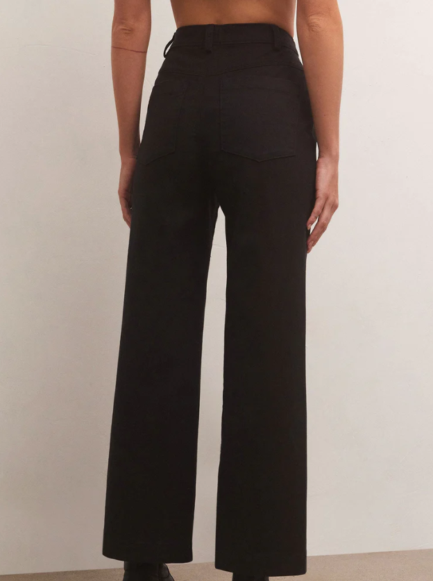 Z Supply Esder Twill Black Pant