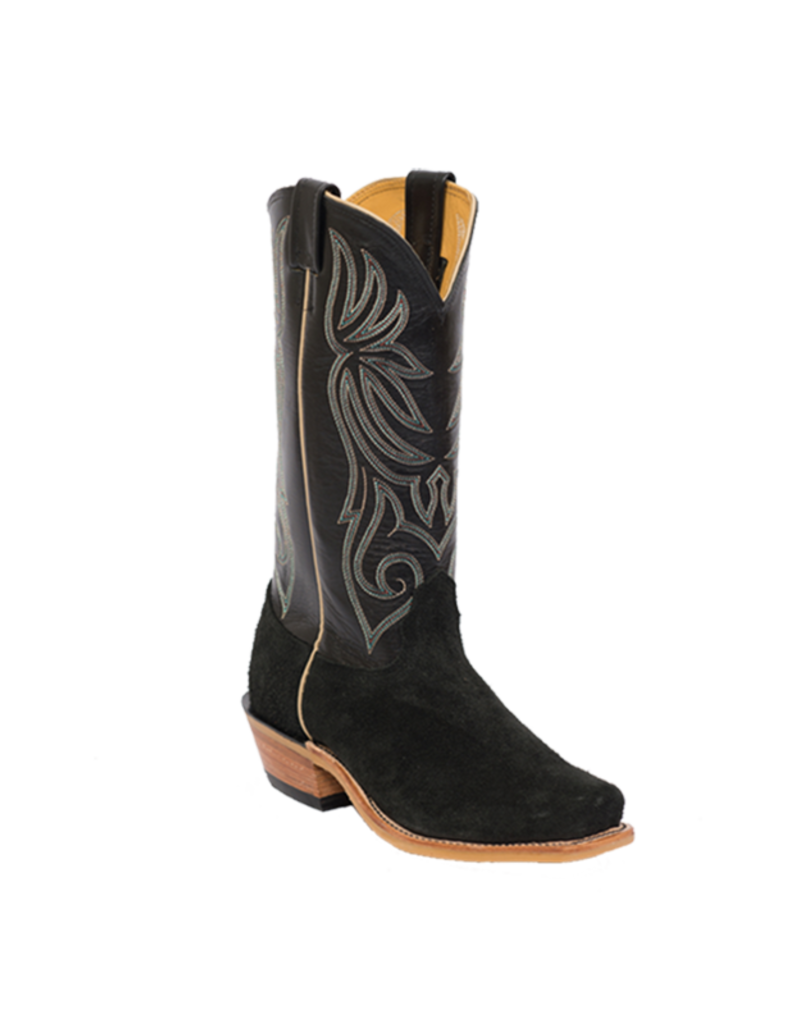 Black Victoria Roughout W/ Black Boot