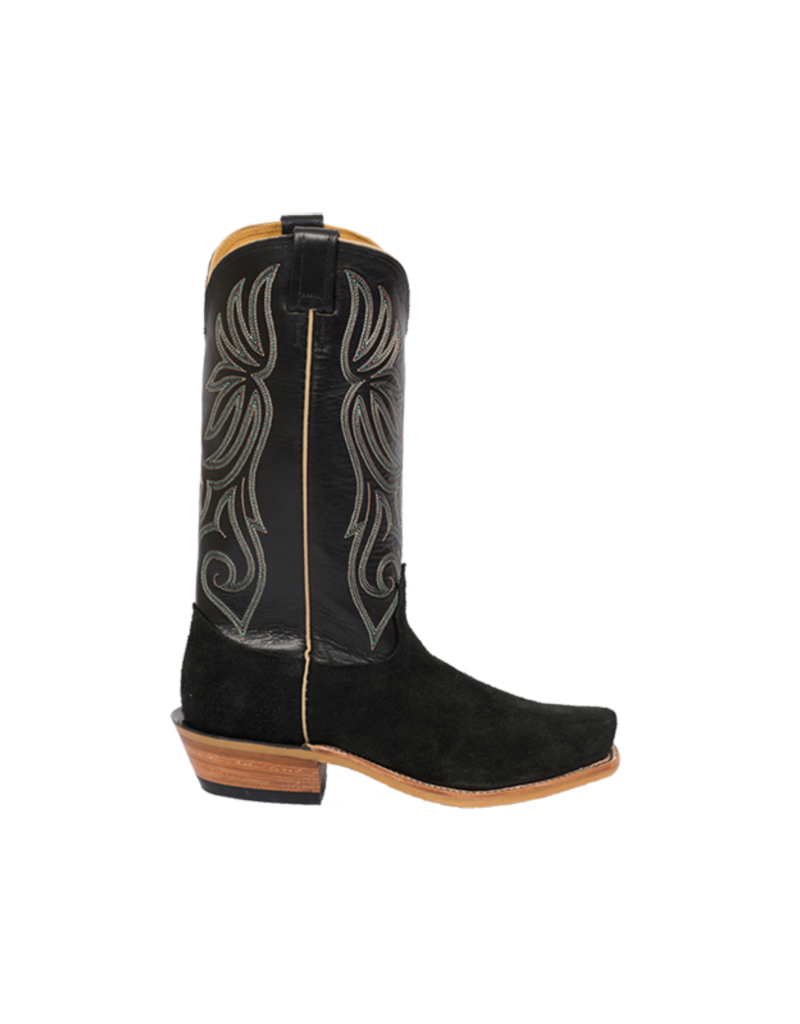 Black Victoria Roughout W/ Black Boot