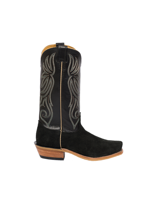 Black Victoria Roughout W/ Black Boot