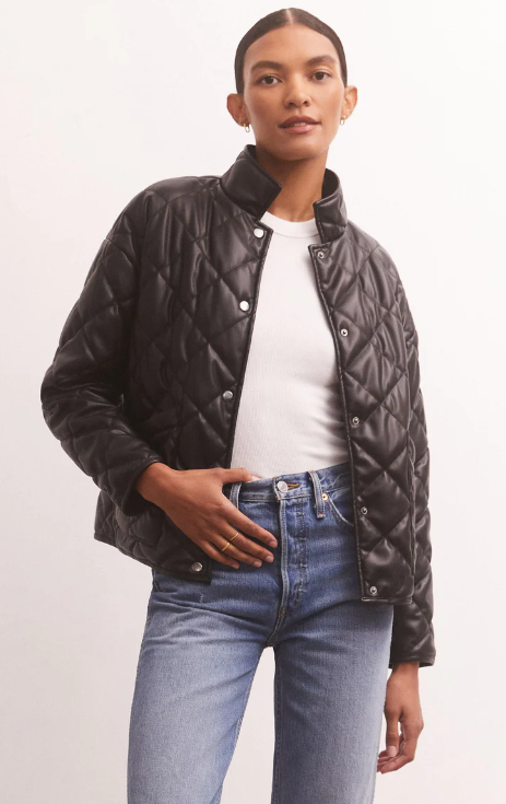 Z Supply Heritage Faux Leather Jacket