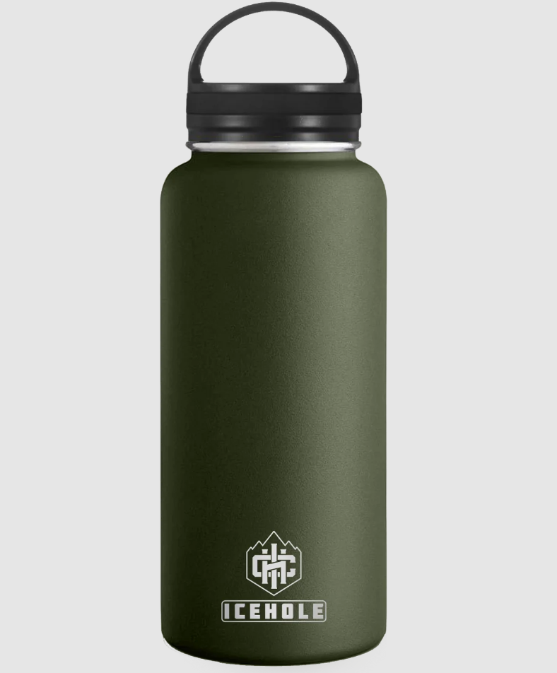 Icehole 32oz Bottle Green