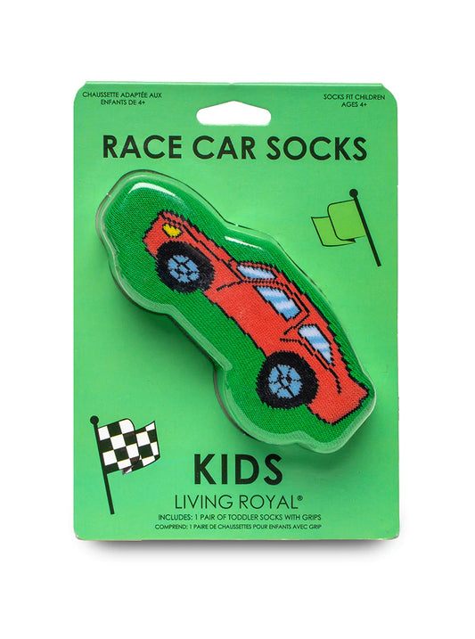 3D Race Car Kid's Socks