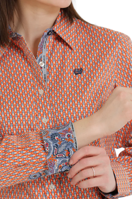 Cinch Women's Long Sleeve Western Button Down Shirt