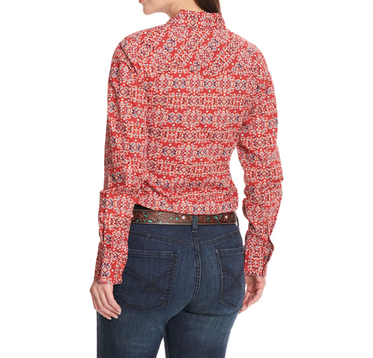 Cinch Women's Long Sleeve Paisley Print Shirt