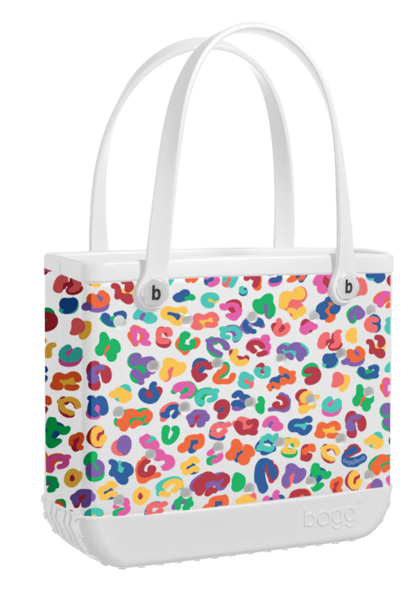 Multi Leopard Baby Bogg Bag