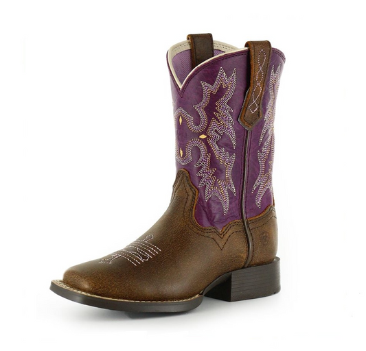 Ariat Youth Plum Tombstone Vintage Bomber Boot