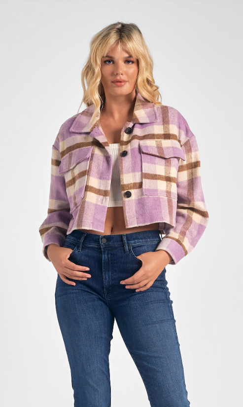 Elan 7 Jacket Crop Button Dow