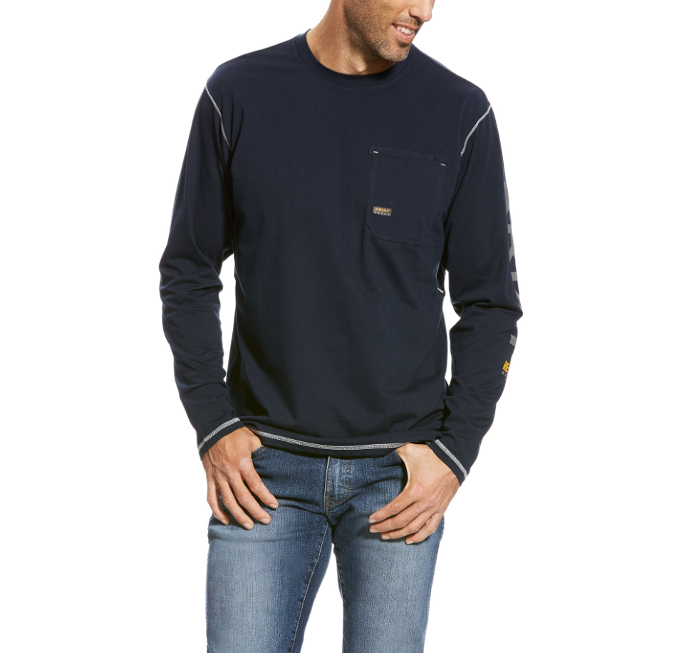 Ariat Rebar Workman Logo Long Sleeve Shirt