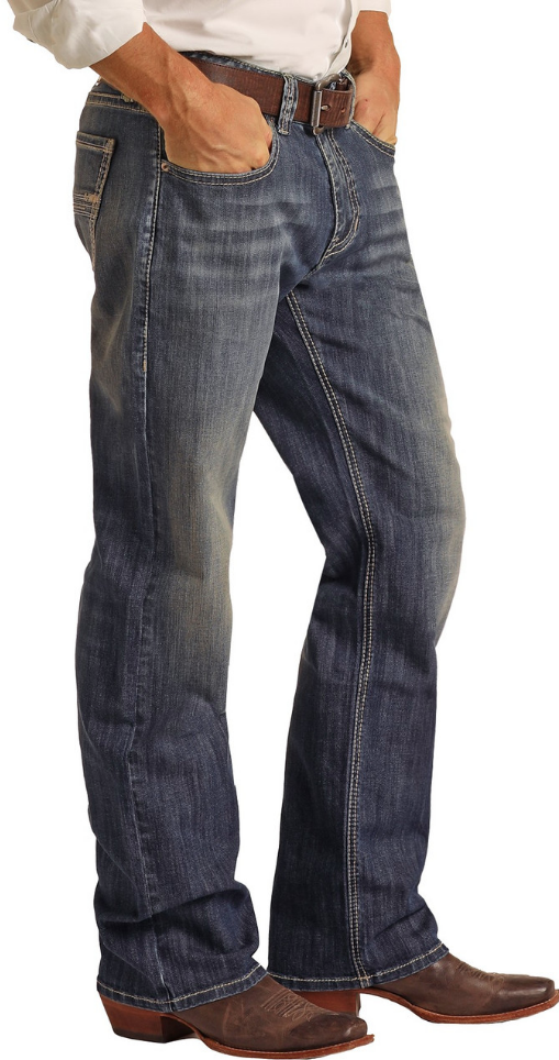 Rock & Roll Reflex Relaxed Fit Stretch Straight Bootcut Jean