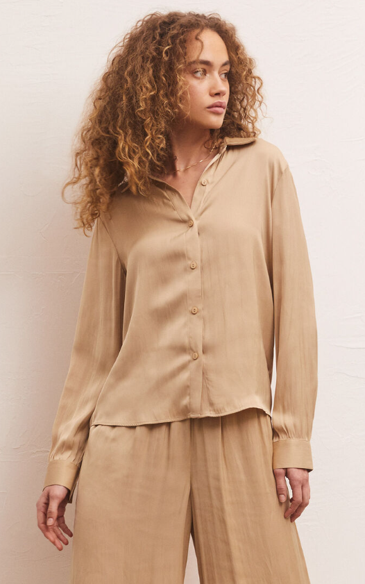 Z Supply Serenity Lux Sheen Rattan Top