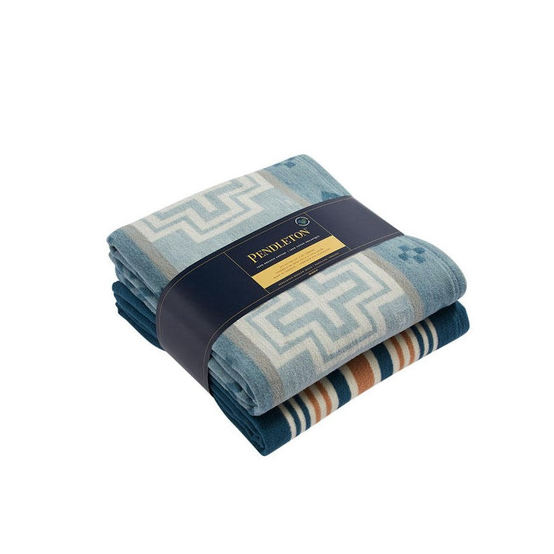 Pendleton OC Throw Gift Set 2 Pack SnMrino StrpeShle