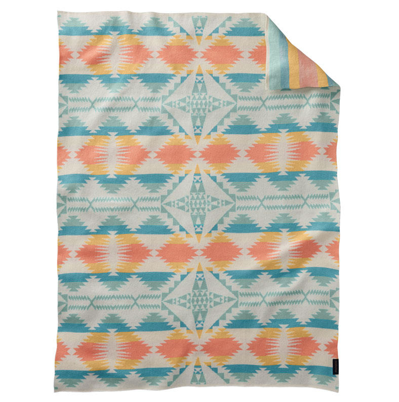 Pendleton OC Knit Baby Blanket with Beanie Falcon Cove Tan