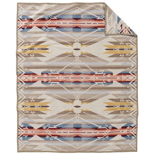 Pendleton Jazquard Unnapped Robe White Sands Tan