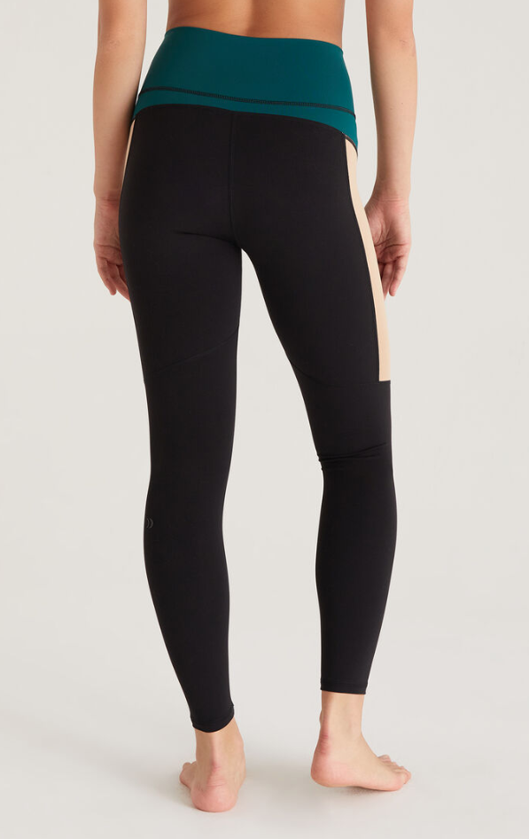 Z Supply Power Color Block Black Legging