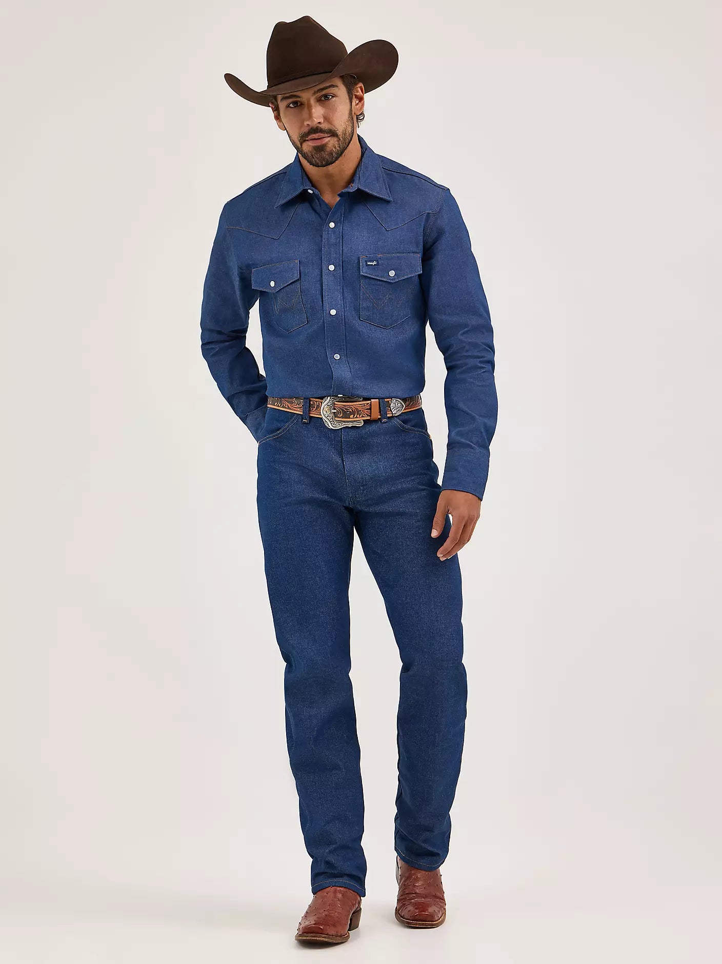 Wrangler Rigid Cowboy Cut Original Fit Jean in Rigid Indigo